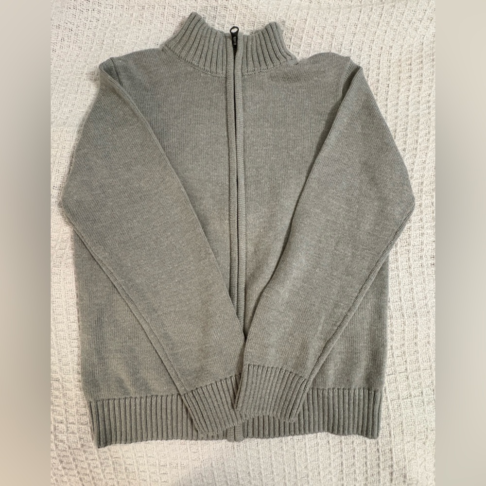 Place Light Gray Cardigan Sweater